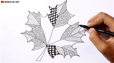 Leaf Mandala Drawing Easy How To Draw Mandala Design In Leaf Youtube