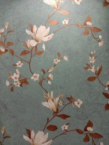 ST INTERIORS PVC Floral Printed Wallpaper For Home Size 57 Sqft At