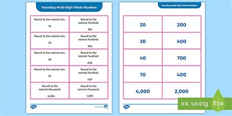 Rounding Multi Digit Numbers