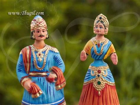 Traditional Thanjavur Thalaiyatti Bommai Tanjore Raja Rani Dancing Doll Buy Now 13