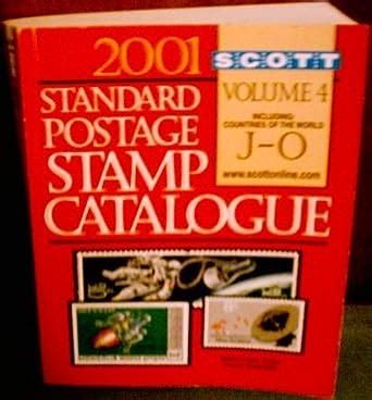 Scott Standard Postage Stamp Catalogue Countries Of The World J O