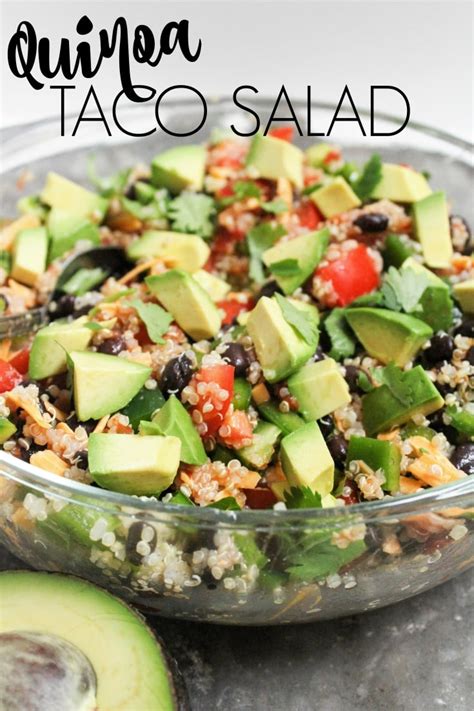 Quinoa Taco Salad Quick And Easy Lunch Recipe