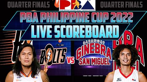 Pba Live Meralco Bolts Vs Barangay Ginebra Pba Live Scoreboard