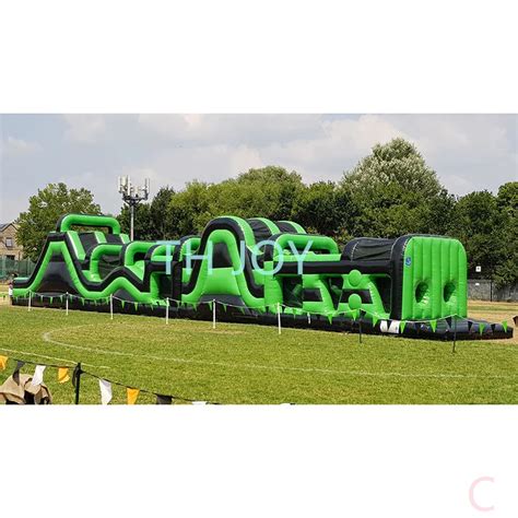 Desaf O Interactivo Al Aire Libre Pista De Obst Culos Inflable Para