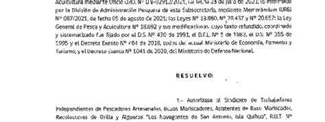 Res Ex N 2386 2021 Autoriza Proyecto de Manejo Publicado en Página