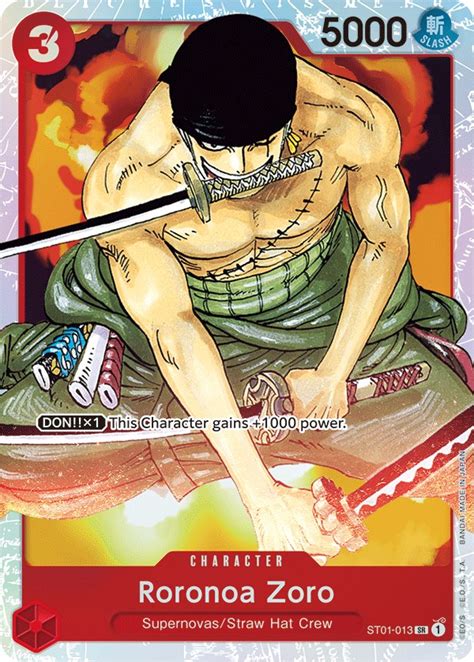 Roronoa Zoro Starter Deck Straw Hat Crew One Piece Card Game