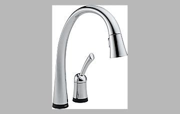 Delta T Dst Delta Pilar Single Handle Pull Down Kitchen Faucet