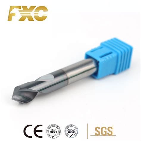 HRC55 Solid Tungsten Carbide Nc Spotting Drills For Steel With Good