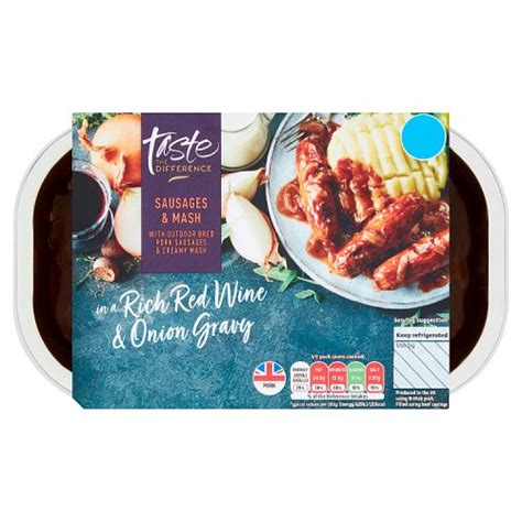 Sainsburys Taste The Difference Sausages And Mash 800g Really Good Culture