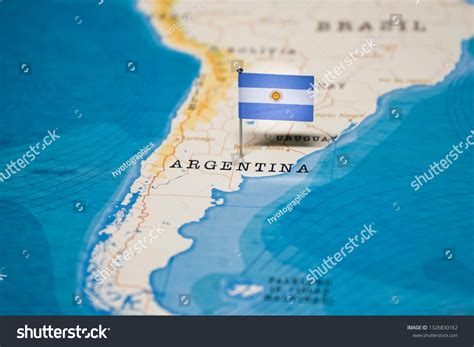 Flag Argentina World Map Stock Photo 1326830162 | Shutterstock