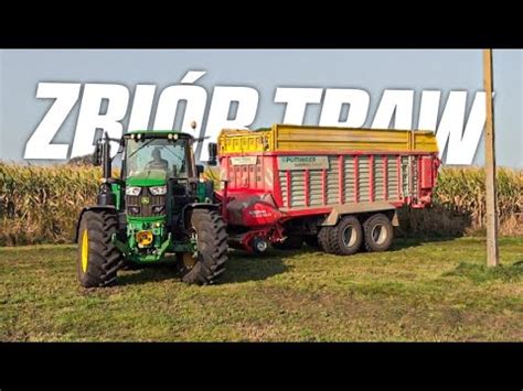 Oporowa Kiszonka z Trawy 2021 John Deere 6155MOstatni Zbiór Traw 2021