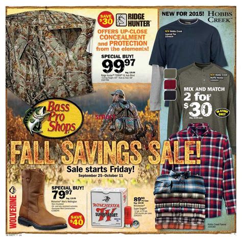 Bass Pro Shops Flyer September 25 To October 11