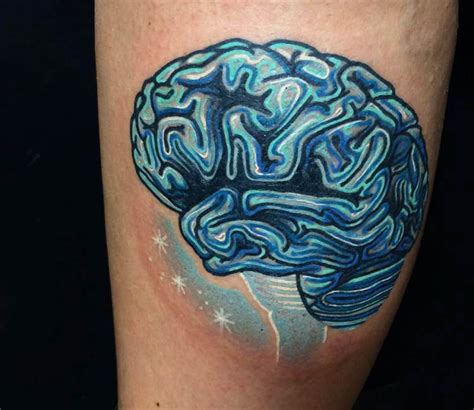 Blue Brain tattoo by Todryk Tattoo | Photo 15101