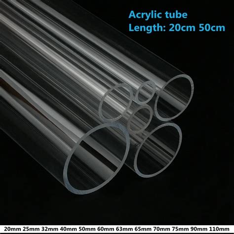 Pcs O D Mm Mm High Transparent Acrylic Tube Fish Tank Aquarium