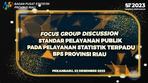 Focus Group Discussion Fgd Standar Pelayanan Publik Spp Bps