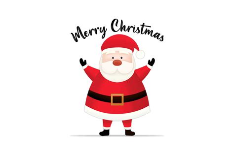 Santa Claus Merry Christmas Text Graphic By Sandycreativeart · Creative Fabrica