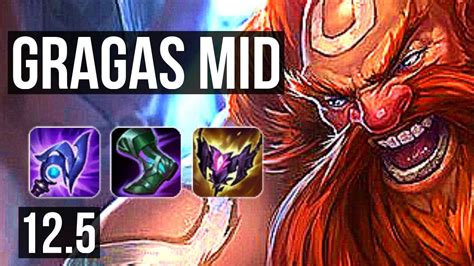 GRAGAS Vs VEIGAR MID 13 0 5 7 Solo Kills Legendary 1 8M Mastery