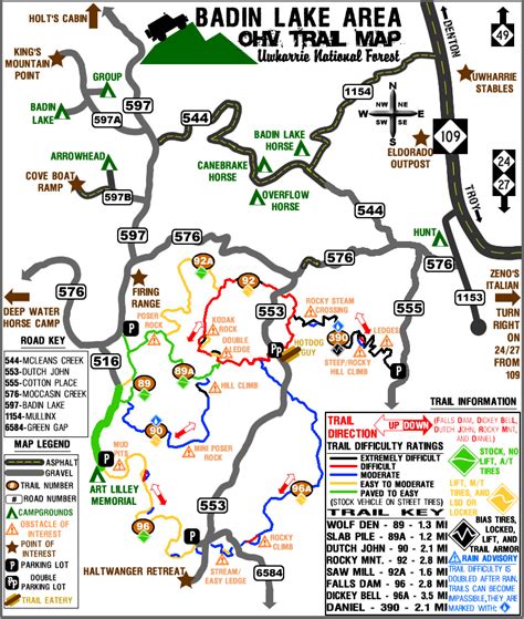 Uwharrie Trail Map 2010 Update Need Your Input Nc4x4