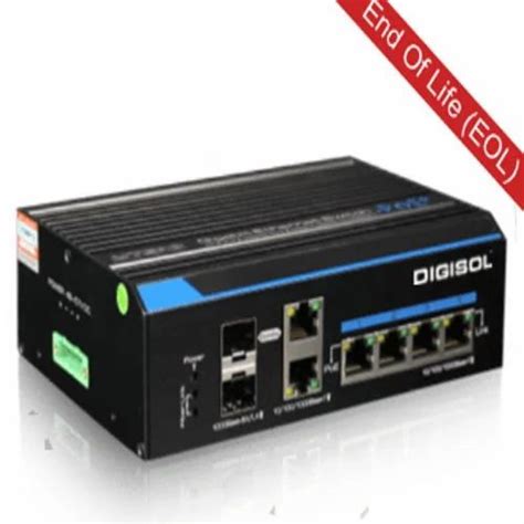 Digisol Unmanaged Din Rail Industrial Poe Gigabit Switch At Best Price