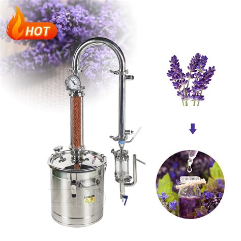 Steam Distillation Jasmine Lemongrass Essential Oil Extractor Litre