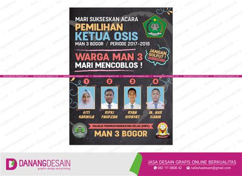 Contoh Desain Spanduk Banner Pemilihan Ketua Osis Contoh Desain