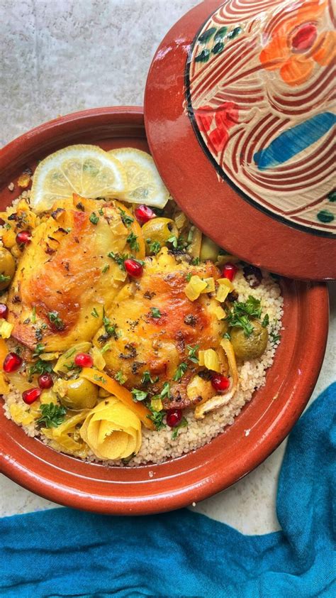 Moroccan Preserved Lemon And Olive Chicken Tagine Recipe from @nanos_kitchen1 - ResepMamiku.com