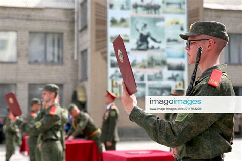 LUGANSK UKRAINE MAY 1 2021 A Serviceman Of The 2nd Separate