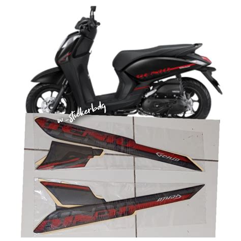 Hitam Striping Lis Sticker Honda Genio Cbs Black Shopee Philippines