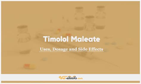 Timolol Maleate Dose For Dogs & Cats | Vet Drugs List