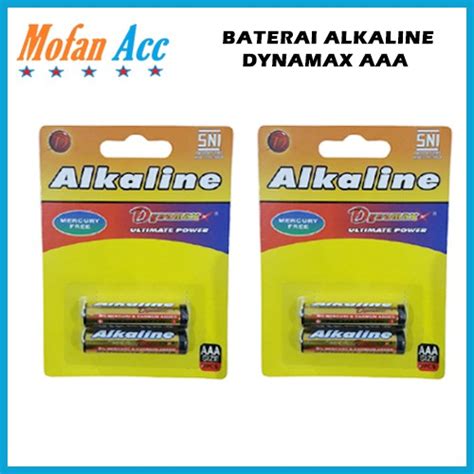 Jual Baterai Alkaline AAA A3 Isi 2 PCS Dynamax 1 5V Battery Kualitas