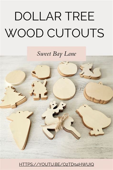 Dollar Tree Craft Project DIY Using Wood Cutout Ornaments In