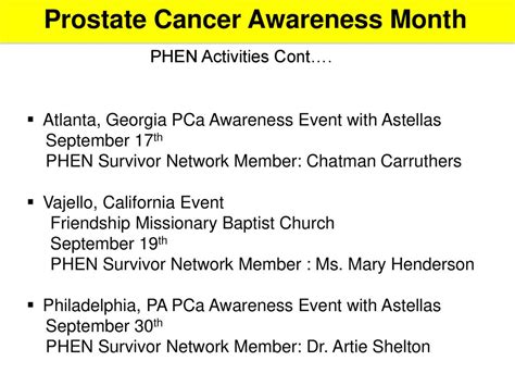 Prostate Cancer Awareness Month Ppt Download