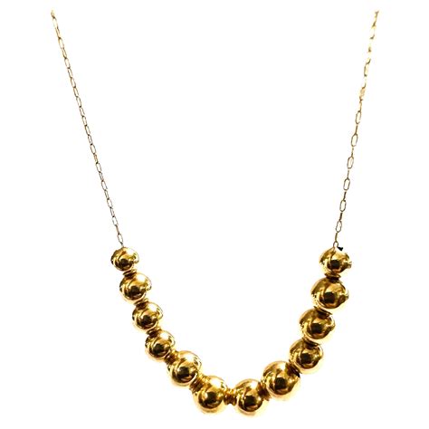 Byzantine Graduated Wide Yellow Gold Necklace For Sale At Stdibs