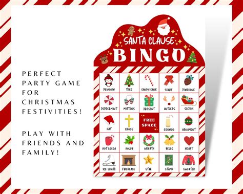 Christmas Bingo Cards, Christmas Bingo, Christmas Party Game, Fun ...