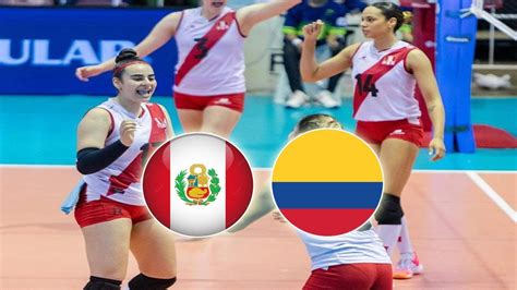 Peru Vs Colombia En Vivo Sudamericano De Voley Femenino Brasil