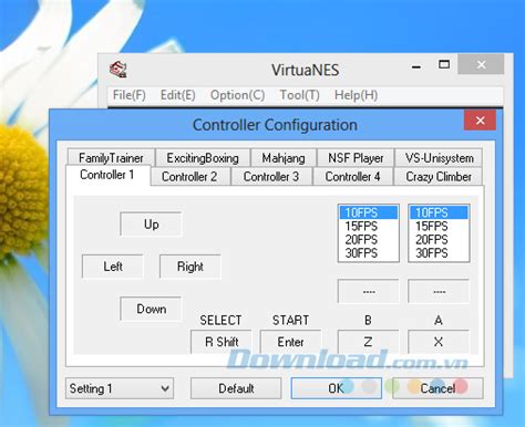 VirtuaNES 0.97 - Phần mềm giả lập máy chơi game 4 nút - Download.com.vn