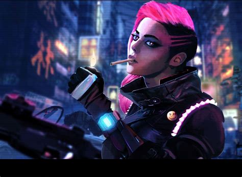 Cyberpunk Anime Girl Wallpaper