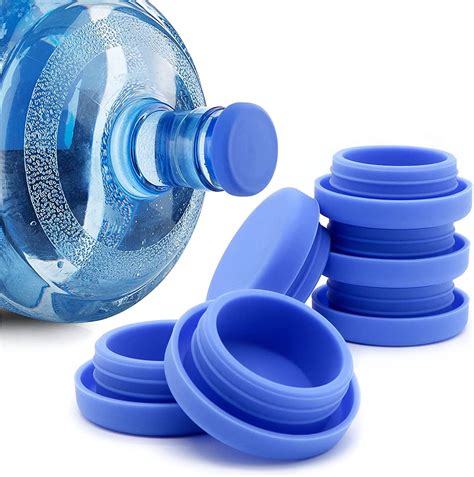 Walmart 5 Gallon Water Jug Caps 6 Pack Leak Proof And Anti Spill Reusable Silicone