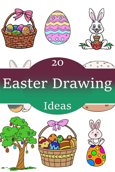 20 Easter Drawing Ideas For Festive Season - Drawings