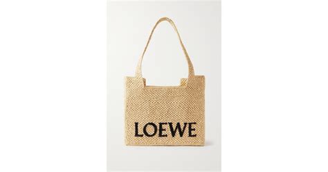 Sac Main En Raphia Medium X Paula S Ibiza Loewe En Coloris Neutre Lyst