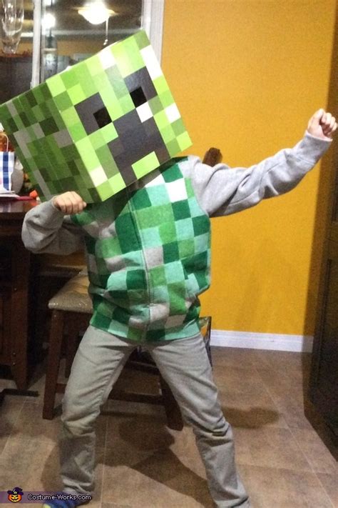 DIY Minecraft Creeper Costume Idea Easy DIY Costumes