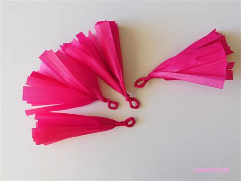 How To Make Tissue Paper Tassels Sharifa Creates