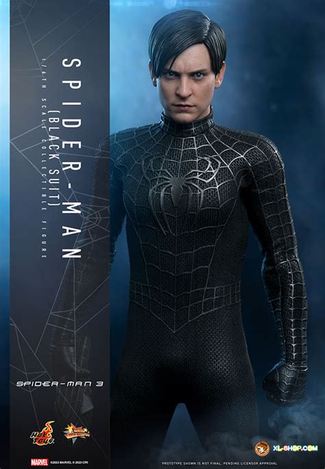 Hot Toys Mms Spider Man Th Scale Spider Man Black Suit Collectible Figure Ship