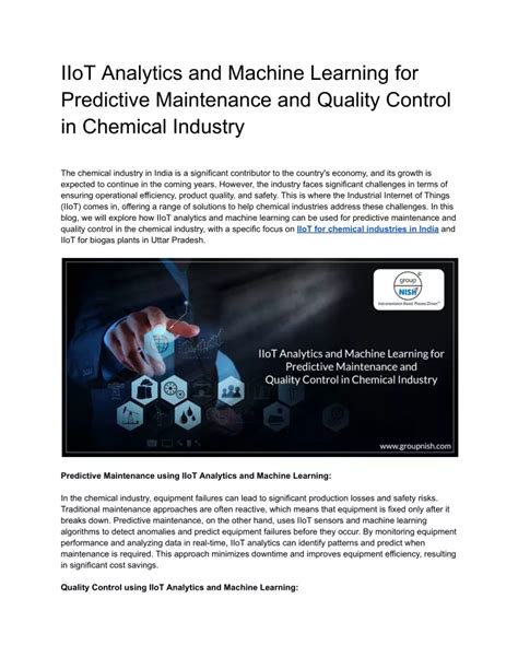 Ppt Iiot Analytics And Machine Learning For Predictive Maintenance