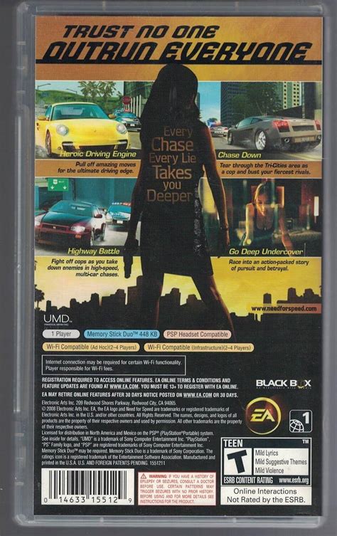 Electronic Arts Need for Speed Undercover - Sony PSP Buy, Best Price in ...