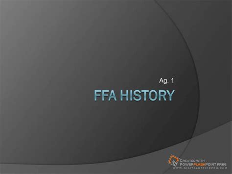 Ppt Ffa History Powerpoint Presentation Free Download Id9049