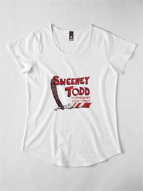 Sweeney Todd Title Print T Shirt By Reillybranson Redbubble