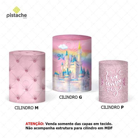 Trio Capa Cilindro Festa Princesas Da Disney D Em Tecido El Stico