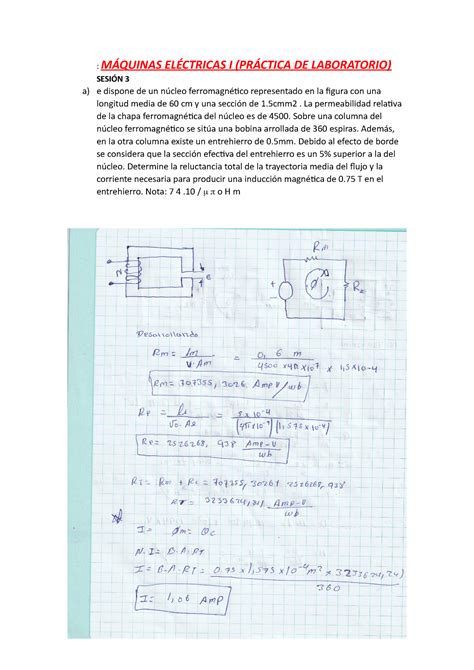 Informe Sesion 3 Nota 15 MÁquinas ElÉctricas I PrÁctica De