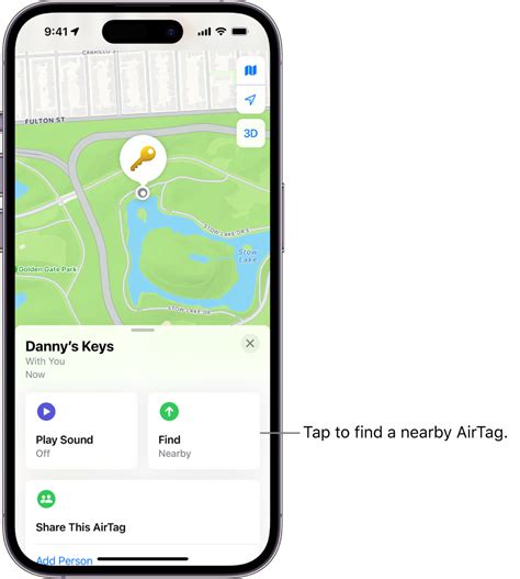 Locate An Airtag Or Other Item In Find My On Iphone Apple Support Uk